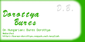 dorottya bures business card